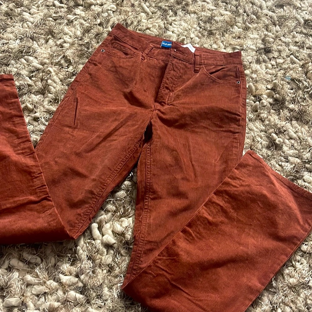 Corduroy high waist boot cut